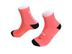 Chaussettes Liv Custom -BIKES Soldes CustomSocks Coral Front