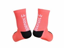 Chaussettes Liv Custom -BIKES Soldes CustomSocks Coral Rear
